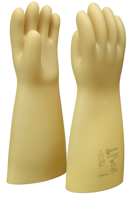 GANTS ISOLANTS ELECTRICIEN EN LATEX 500V LONG 36CM - SIBILLE