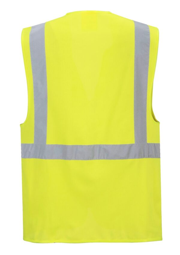 GILET S476 HAUTE VISIBILITE  FERMUTURE ZIP  - PORTWEST – Image 2