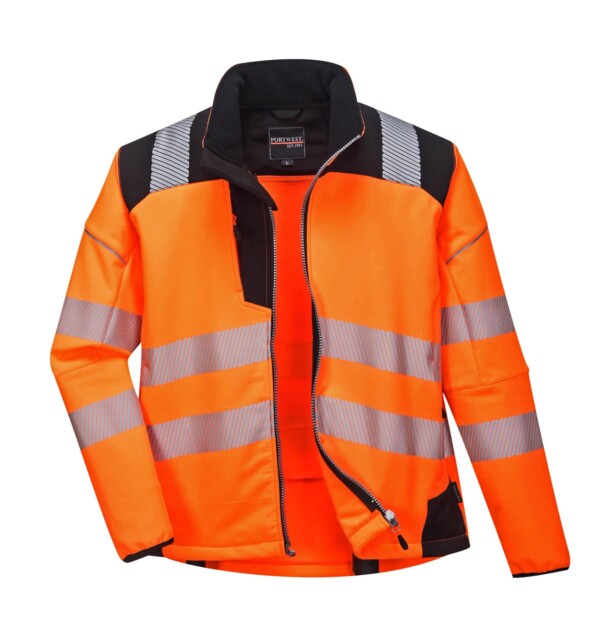 VESTE SOFTSHELL VISION T402 HAUTE VISIBILITE - PORTWEST – Image 4