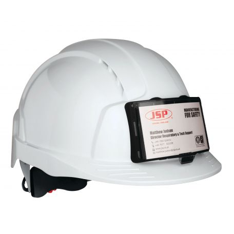 CASQUE  EVOLITE AVEC PORTE BADGE VENTILE - JSP SAFETY