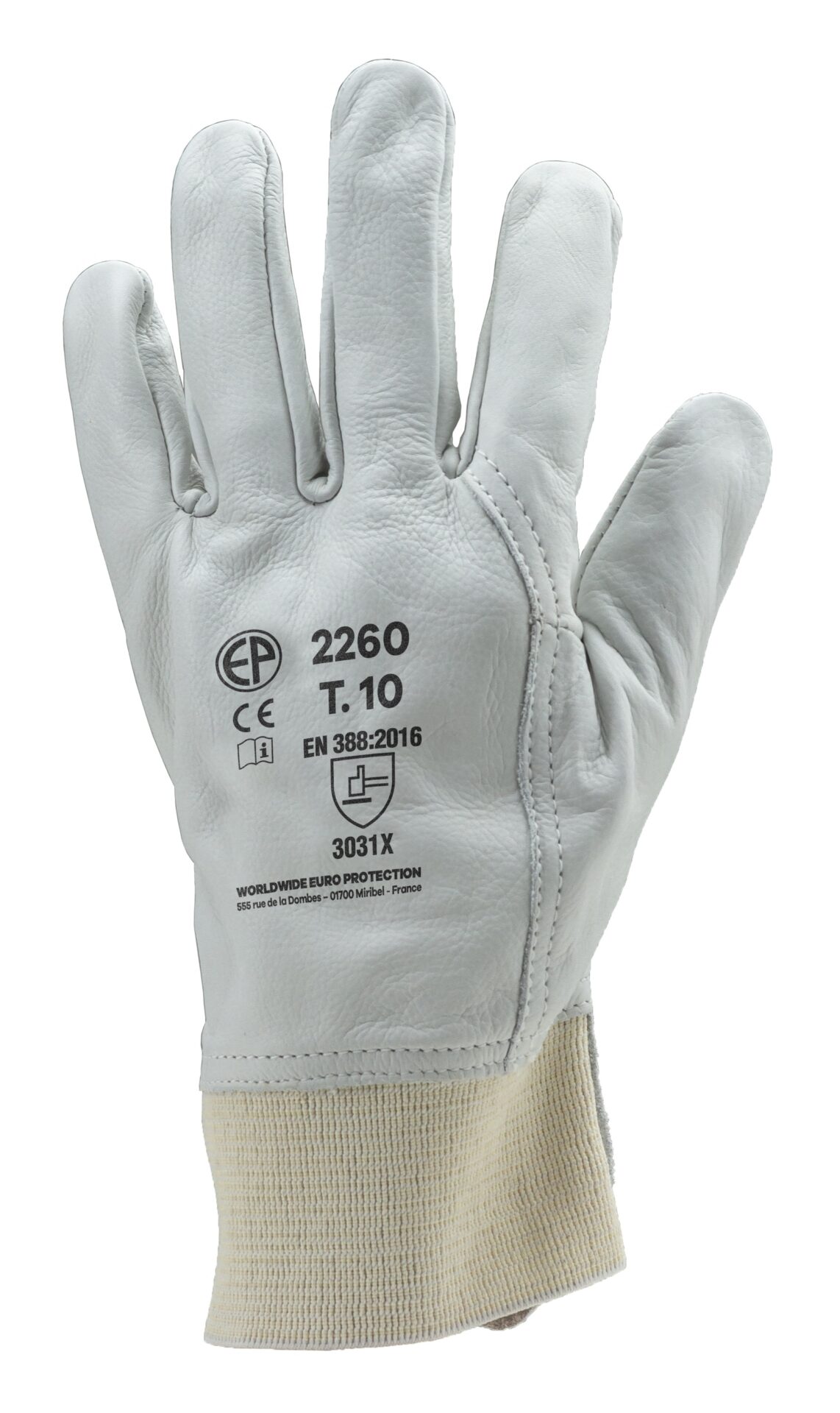 Gants de protection cuir confort pour manutention 