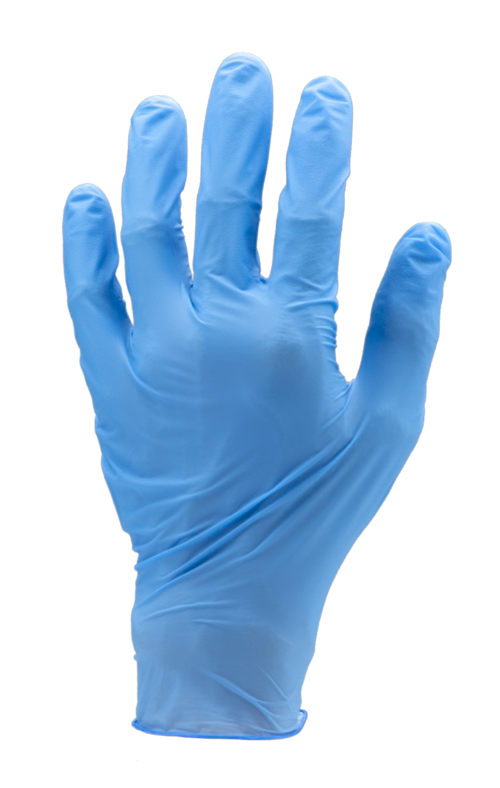 Gants en nitrile bleu non poudré Top Qualité