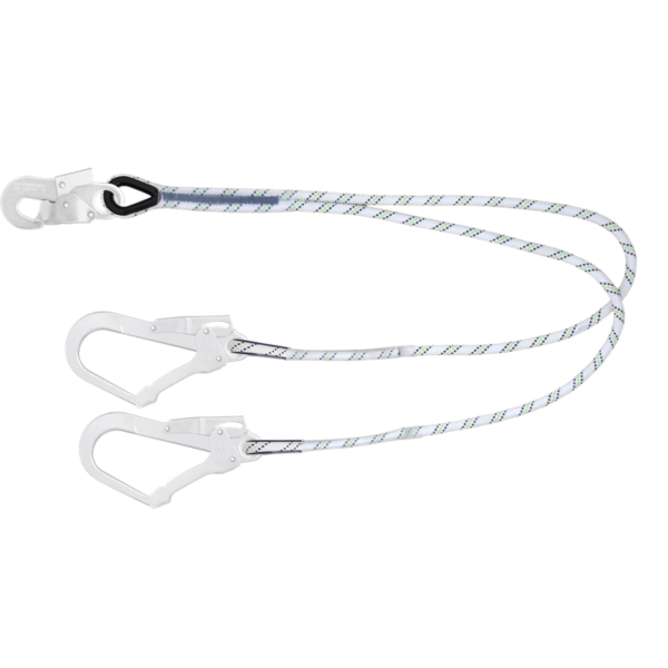 LONGE DOUBLE EN CORDE TRESSEE 1M - KRATOS SAFETY