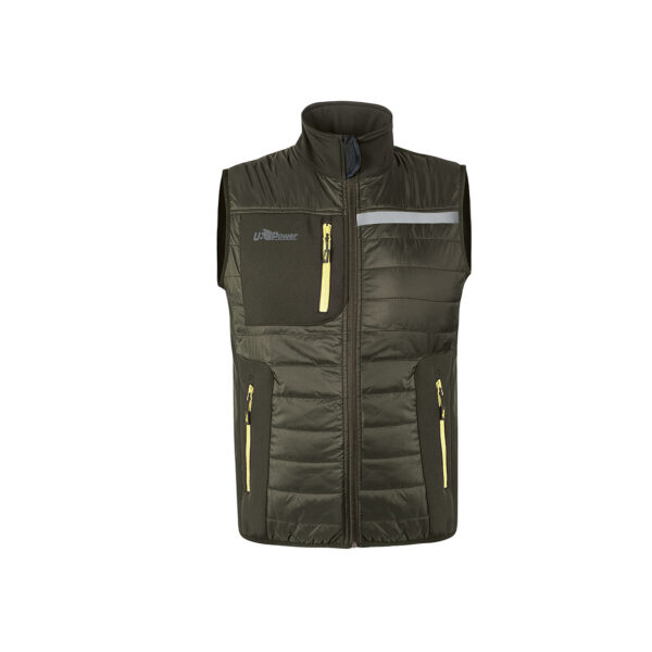 GILET DE TRAVAIL WALL SANS MANCHE MATELASSEE EN GRAPHENE - U-POWER