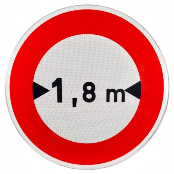 PANNEAU B11 - LIMITE DE LARGEUR 1.80 M