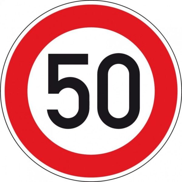 Panneau B14 - Limitation de Vitesse à 50 km/h
