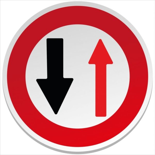 Panneau Routier B15 - Passage à Céder