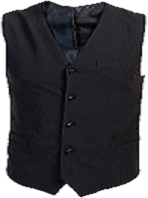 GILET DE SERVICE POUR HOMME NOIR - ROBUR