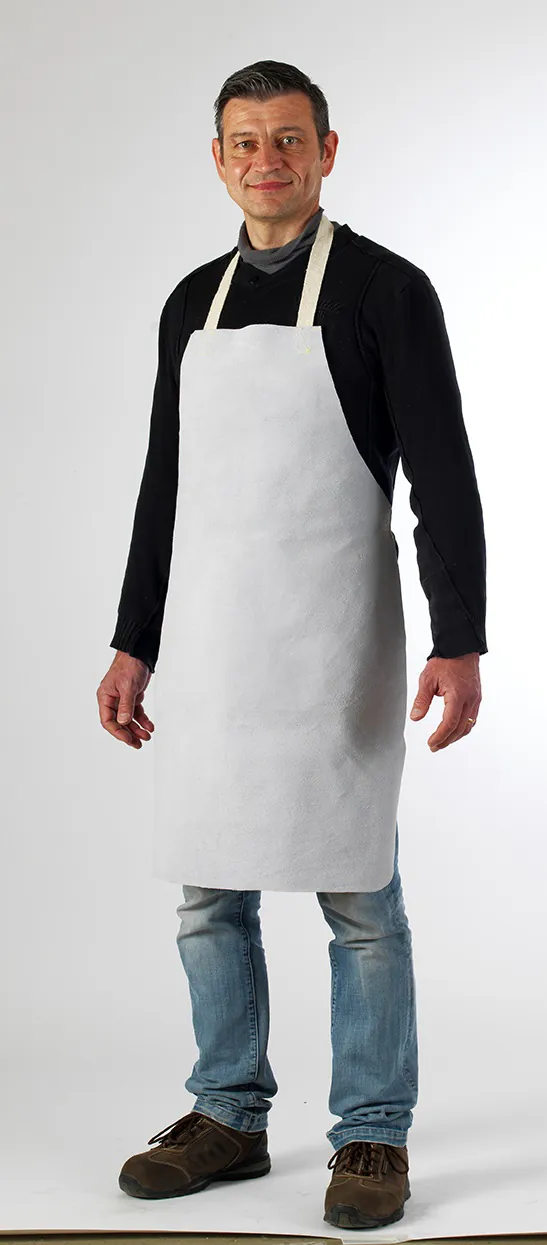 TABLIER SOUDEUR 110X90CM CUIR CROUTE DE VACHETTE - COVERGUARD