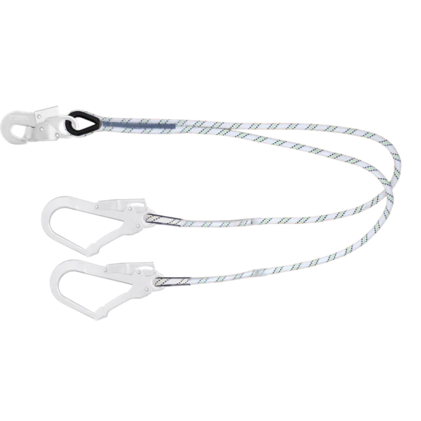 LONGE DOUBLE EN CORDE TRESSEE 1M - KRATOS SAFETY