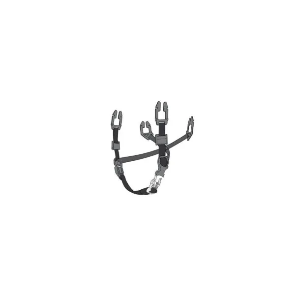 JUGULAIRE 4 POINTS COMPATIBLE AVEC CASQUE FORESTIER - FRANCITAL